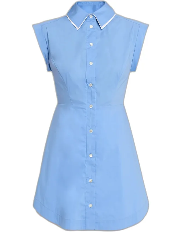 Button-front Mini Dress