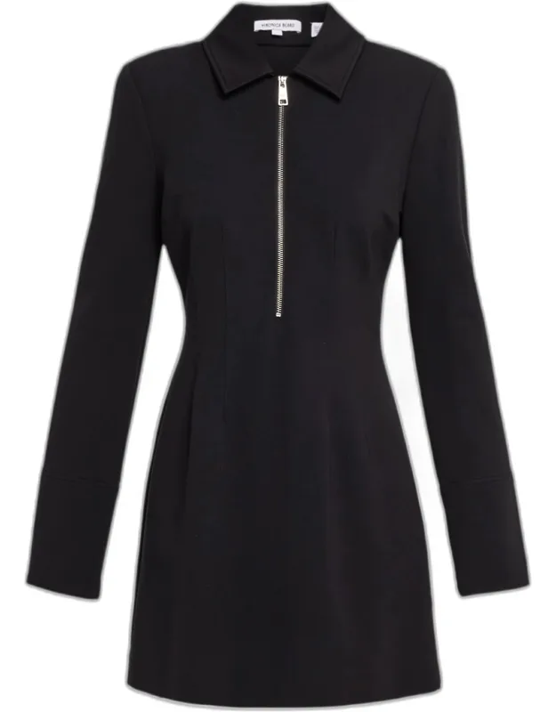 Capelle Half-zip Mini Dress