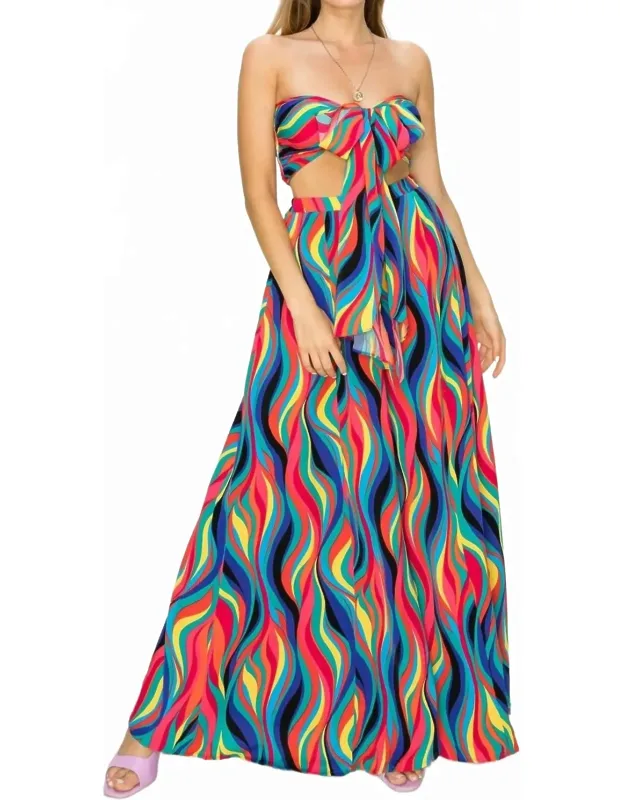 Duchess Tube Top And Palazzo Pants Set