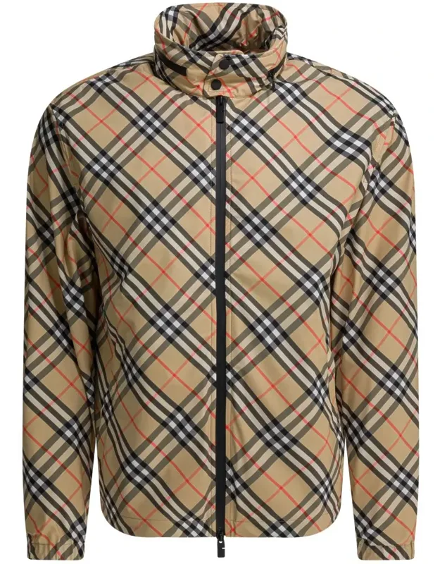 Check Windbreaker Jacket