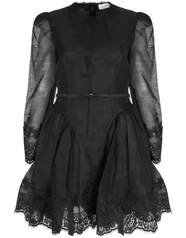 Dress With Lace Finish