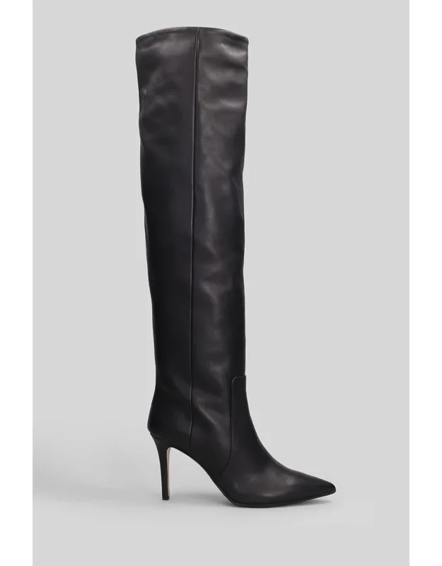 High Heels Boots, 90 Mm Heel, Leather Sole