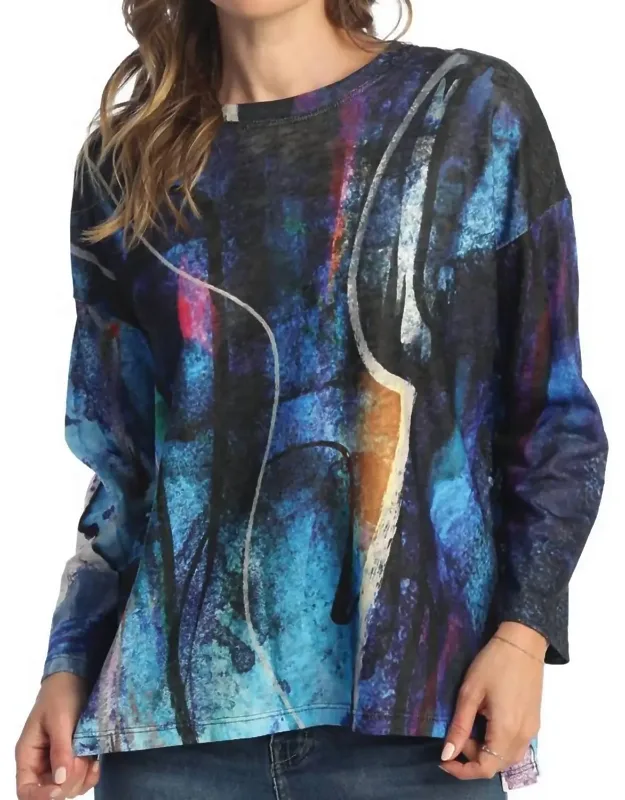 Eclipse Light Knit Step Hem Top