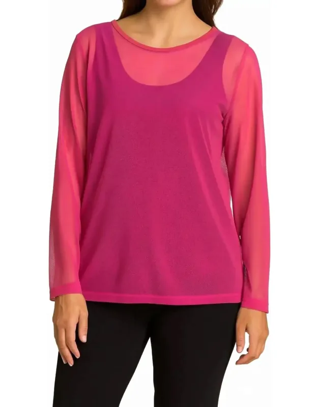 Mesh Cropped Tee