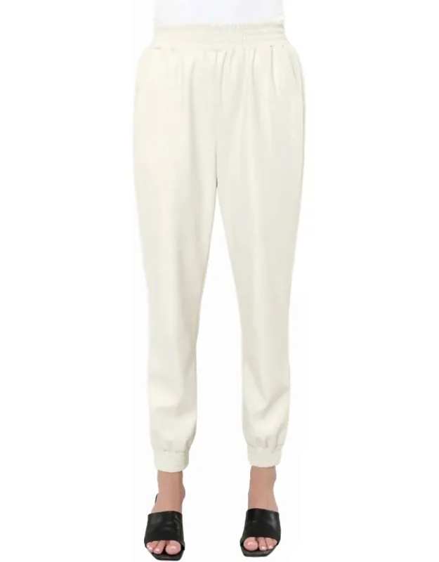 Faux Leather Joggers