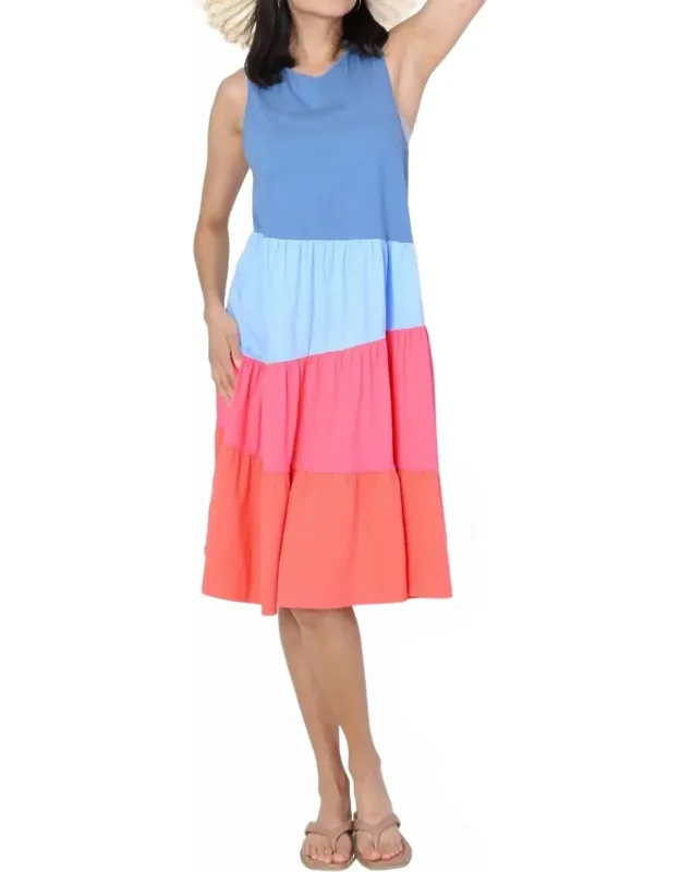 Summer Color Block Dress