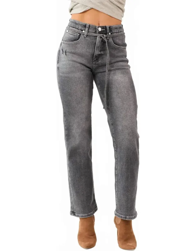 High Rise Relaxed Straight Jeans