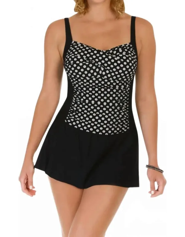Twist Front Skater Swimdress