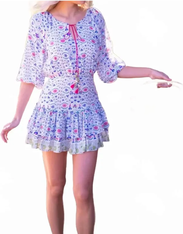 Psych Print Mini Dress