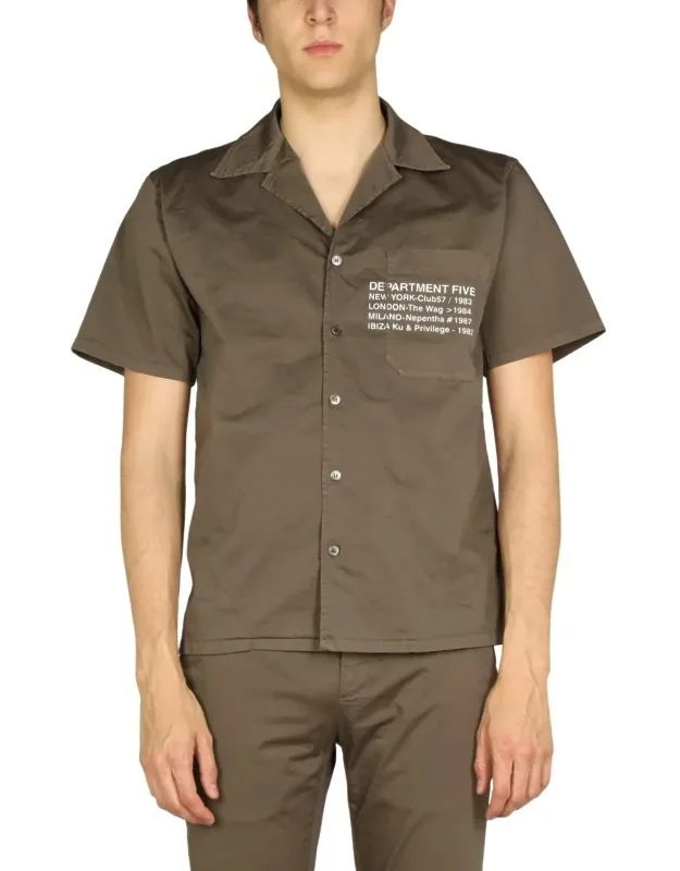 Hawaiian Logo Print Shirt