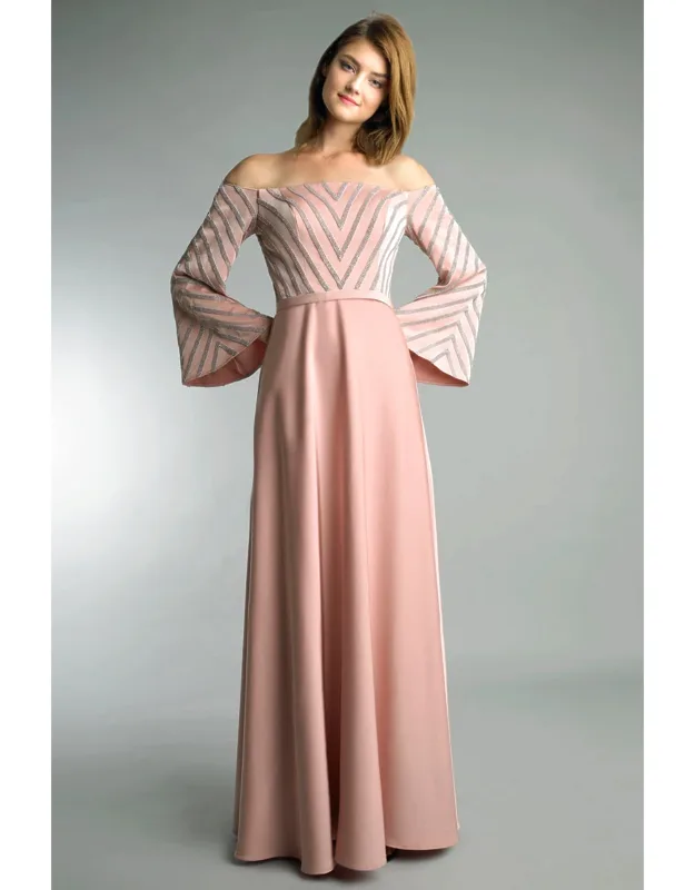 Off Shoulder Art Deco Lounge Dress