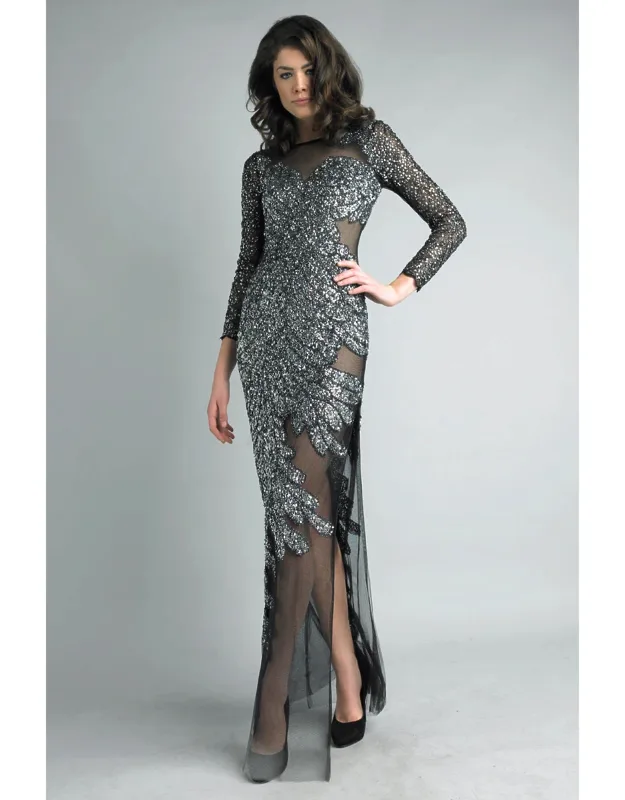 Sequined Evening Dress