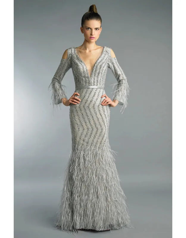 Feather And Crystal Dress