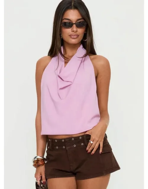 Plunge Neck Backless Top