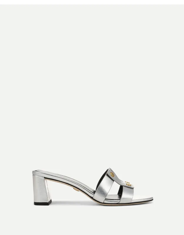 Via Silver Sandals