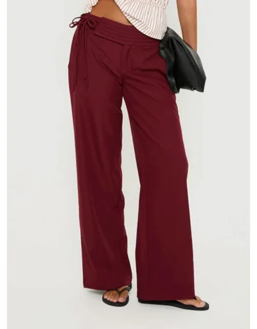Good Riddance Pleat Tie Slouch Pants