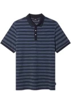 Regular-fit Cotton Stripe Polo Shirt