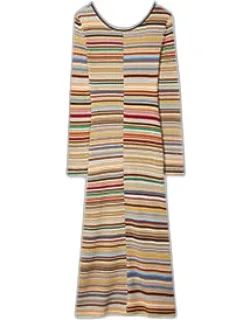 Glitter 'signature Stripe' Knitted Dress