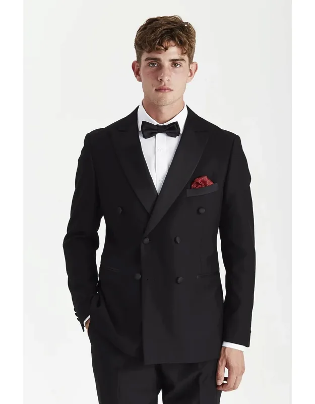 Double Breasted Blazer Tuxedo Jacket
