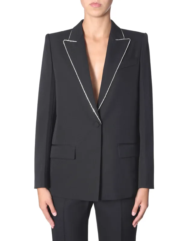 Wool Blazer With Strass