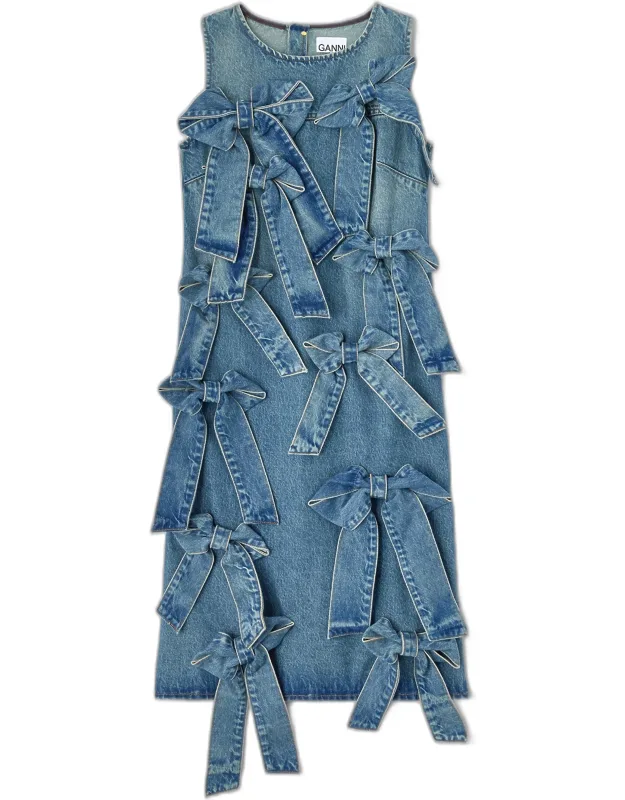 Light Rigid Denim Dress
