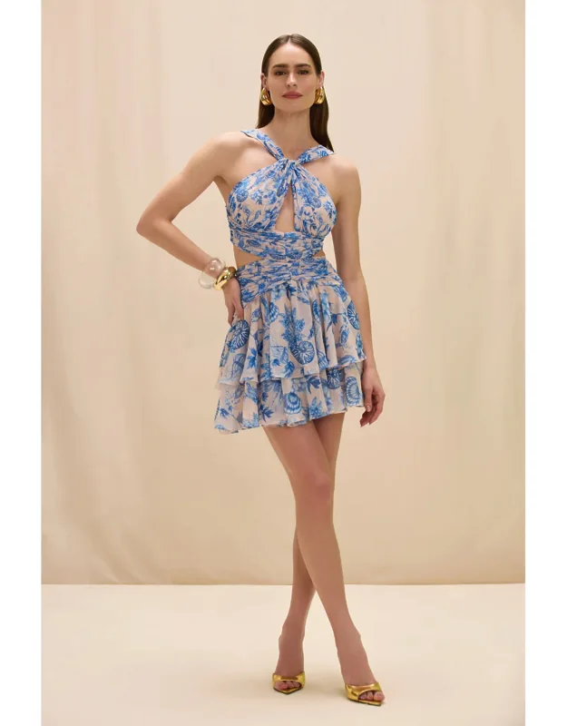 Eden Rock Seashell Cut Out Short Dress
