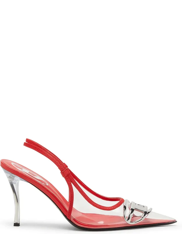 Transparent Slingback Pumps