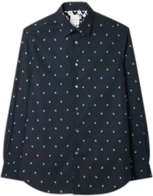 Tailored-fit 'ditsy Flower' Cotton Shirt