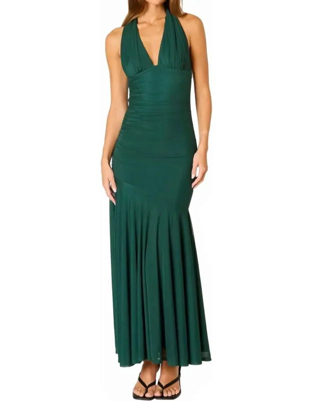 Marisela Mesh Drop Waist Maxi Dress