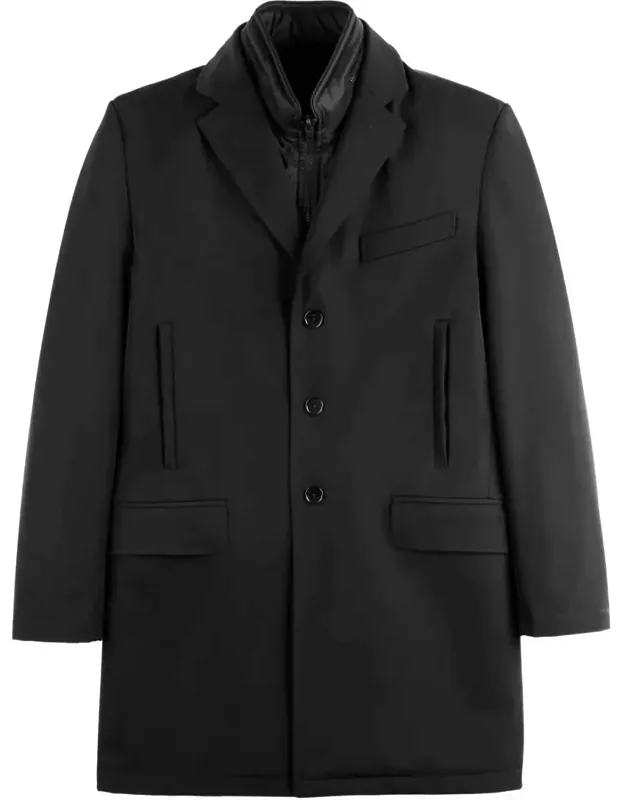 Jacket With Flap Pockets And Long Sleeves