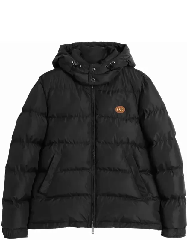 Jacket With Quilted Design And Hooded Neckline