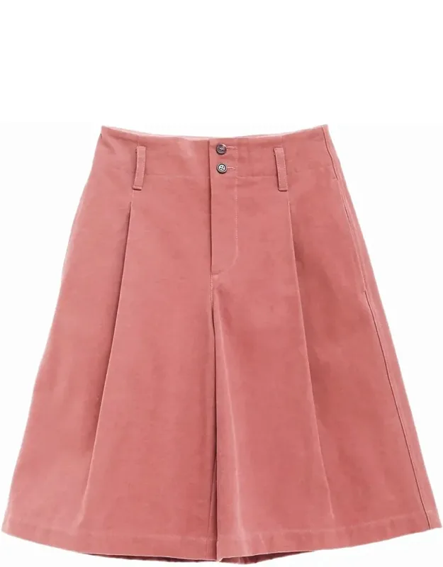 Bermuda Shorts In Organic Cotton Canvas