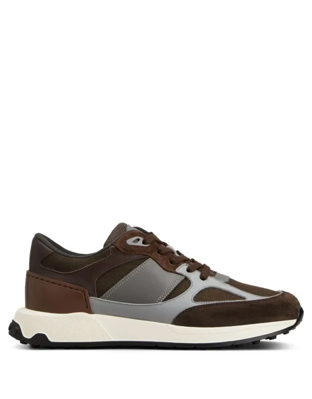 Sneakers Padded Ankle Flat Rubber Sole