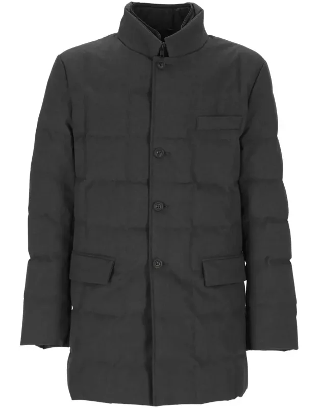 Jacket Button Fastening High Collar