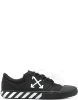 Sneakers With Cotton Canvas And Side Logo