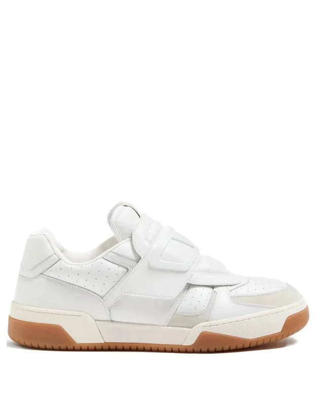 Sneakers With Padded Collar And Perforated Detailing