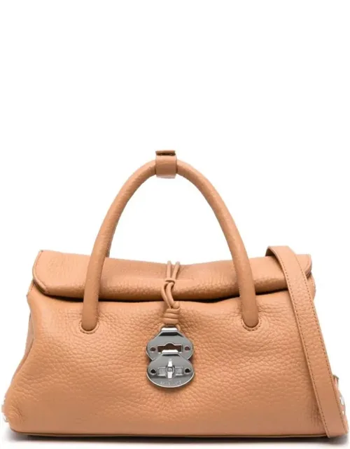 Bag With Pebbled Texture And Stud Embellishment