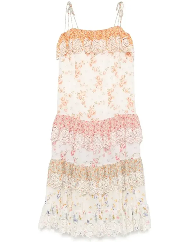 Dress Layered Embroidered