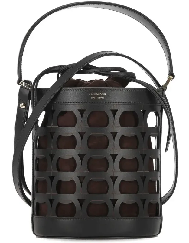 Salvatore Ferragamo Bag With Circular Cut-outs And Suede Lining