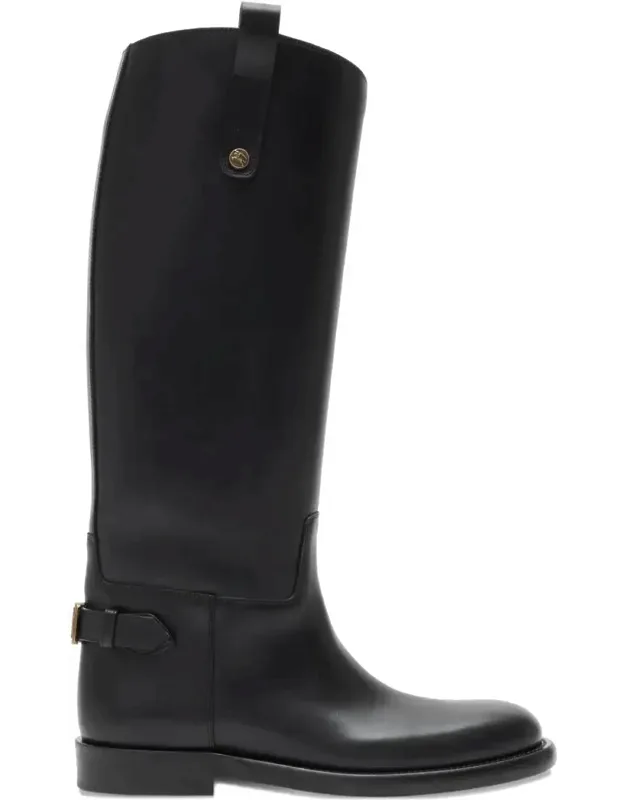 Boots With Equestrian Knight Design