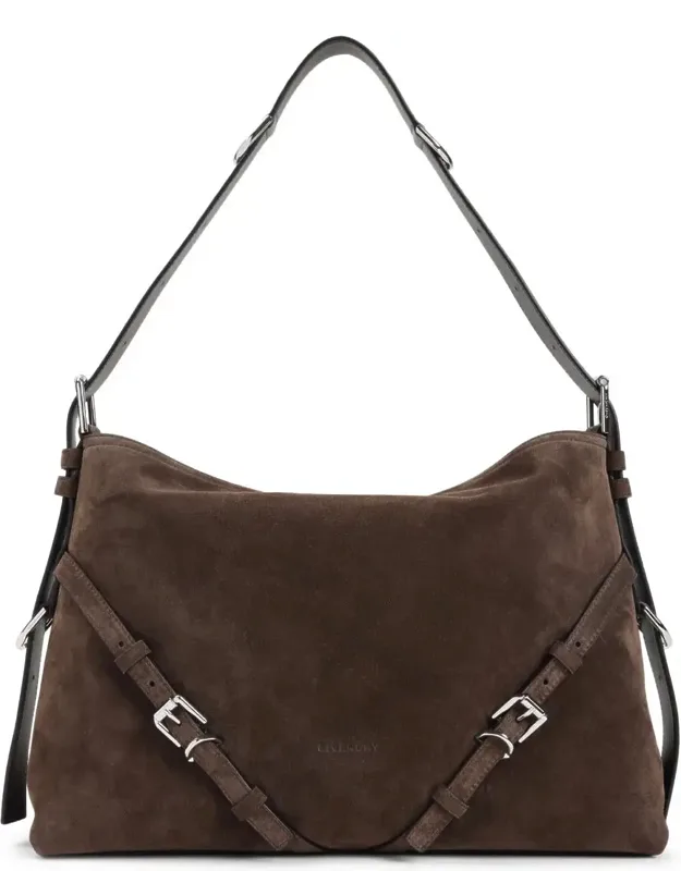 Shoulder Bag With Adjustable Strap And Buckle Strap Embellishments