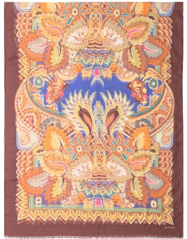 Paisley Scarf In Lightweight Fabric