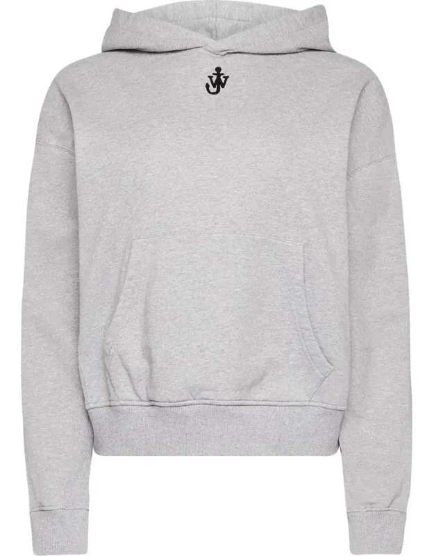 Anchor-embroidered Hoodie