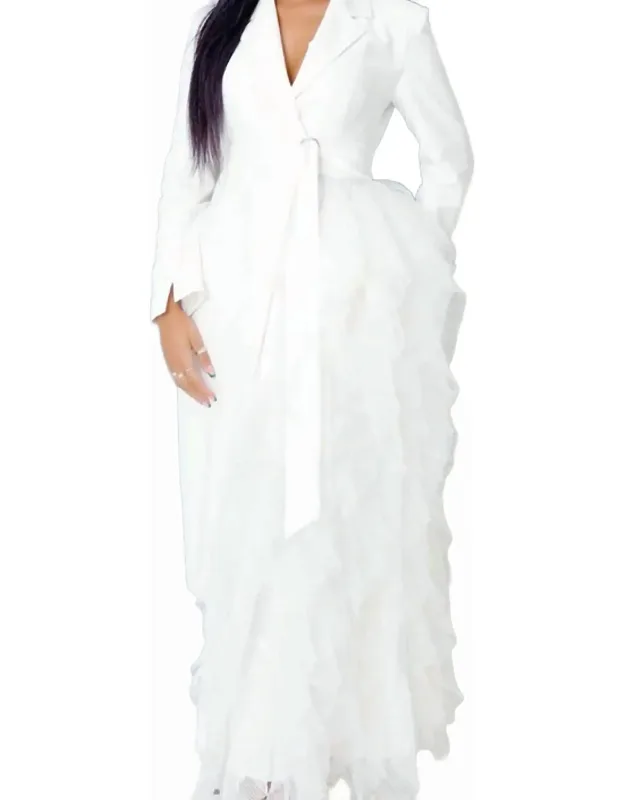 Side Tulle Detail Dress Jacket