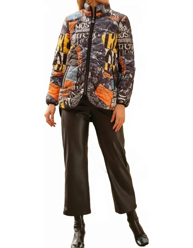 Quilted Zip Coat