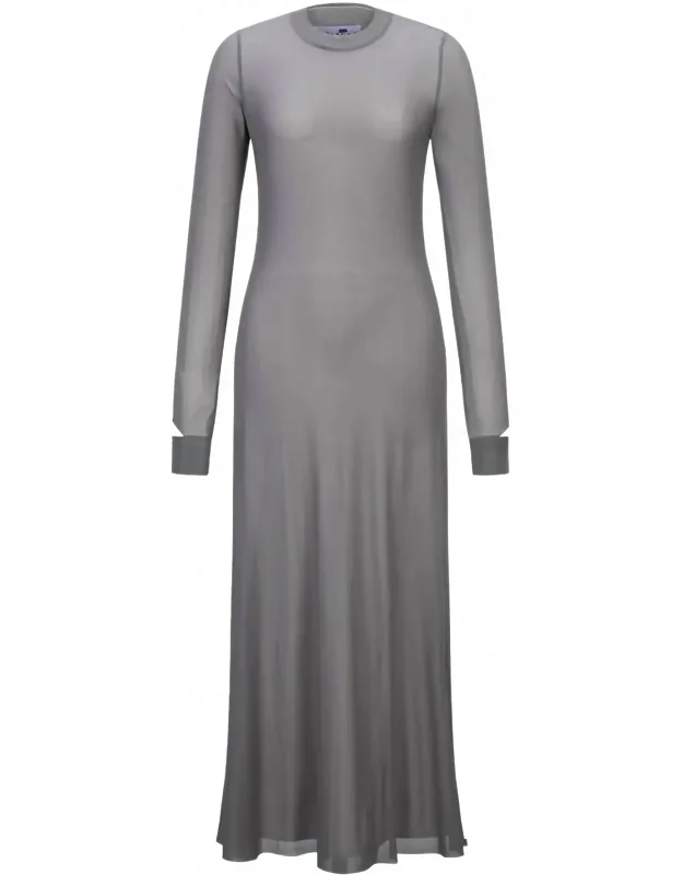 Layered Mesh Maxi Dress