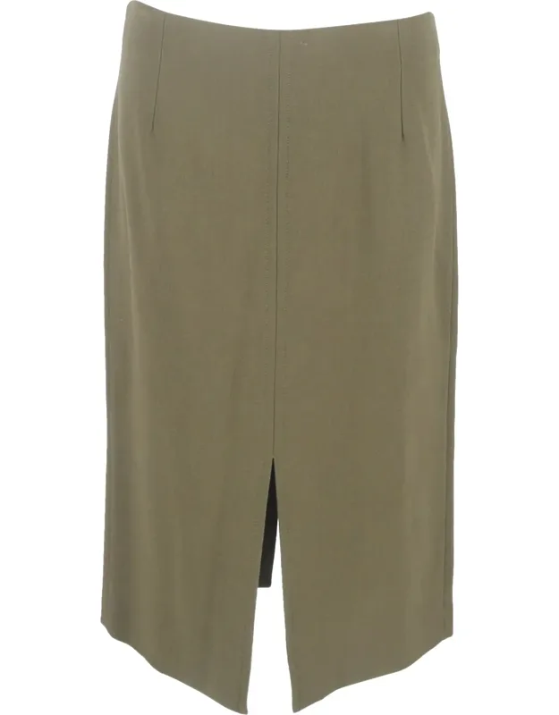 Front Slit Midi Pencil Skirt