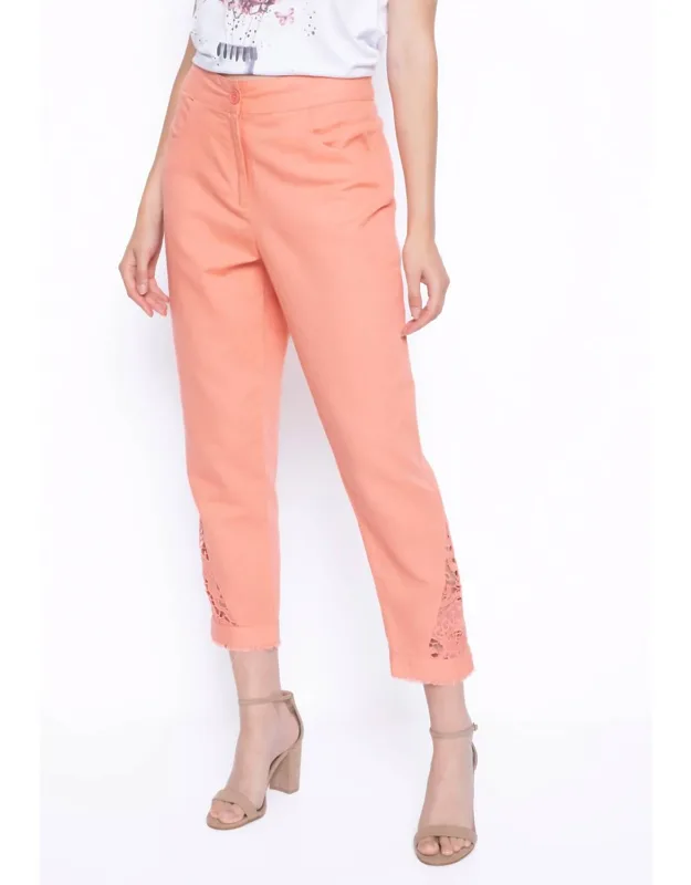 Lace Trim Pants