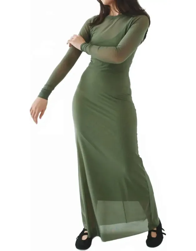 Mesh Maxi Dress