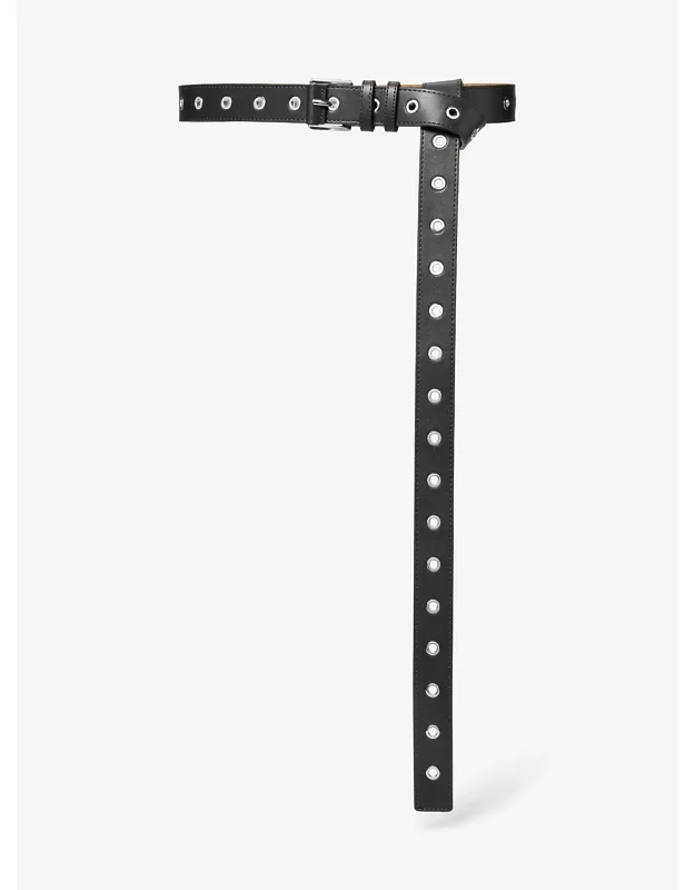 Grommeted Leather Belt